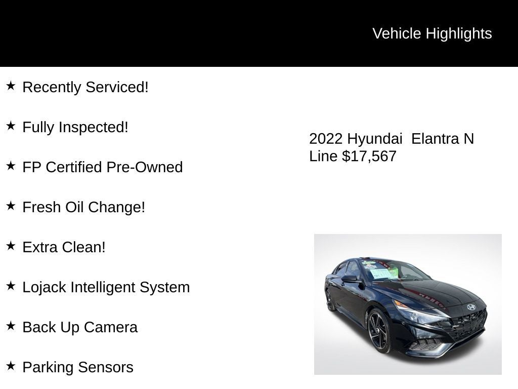 2022 Hyundai Elantra N Line