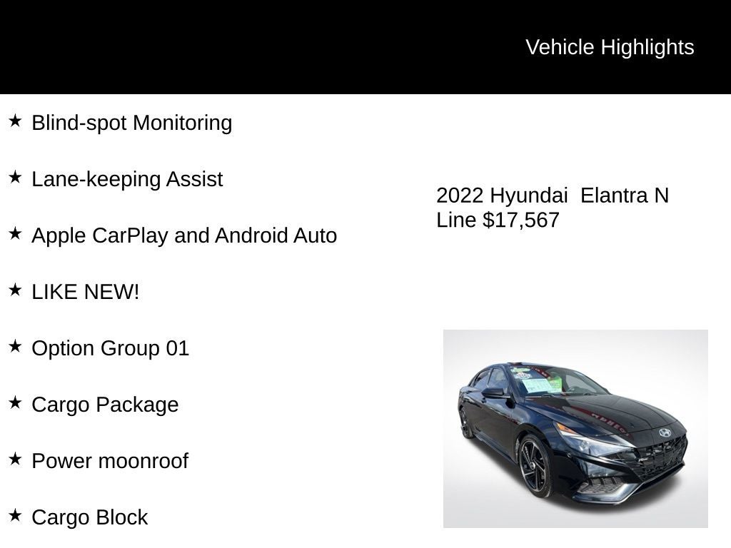 2022 Hyundai Elantra N Line