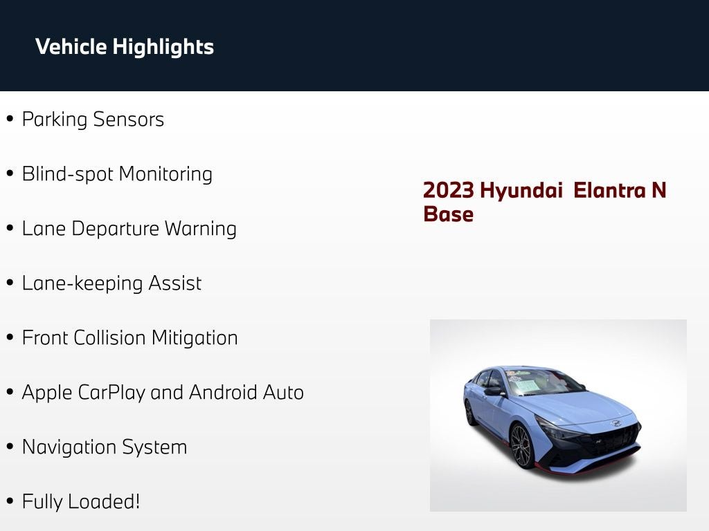 2023 Hyundai Elantra N Base