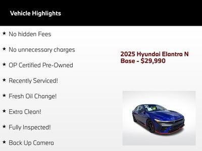 2025 Hyundai Elantra N N