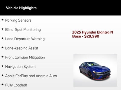 2025 Hyundai Elantra N N