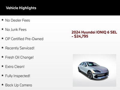 2024 Hyundai IONIQ 6 SEL
