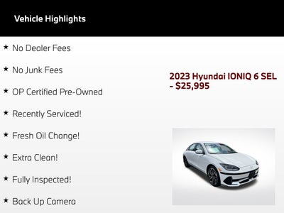2023 Hyundai IONIQ 6 SEL