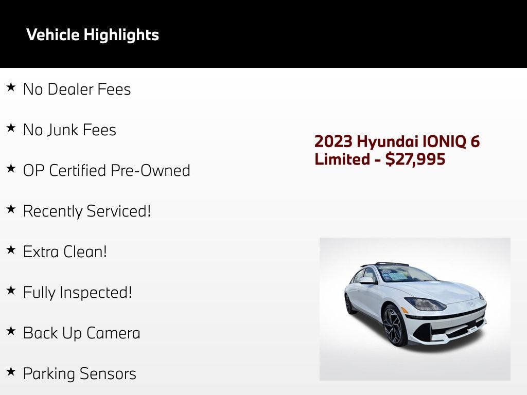 2023 Hyundai IONIQ 6 Limited