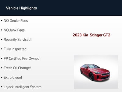 2023 Kia Stinger GT2