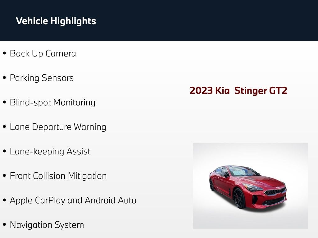 2023 Kia Stinger GT2