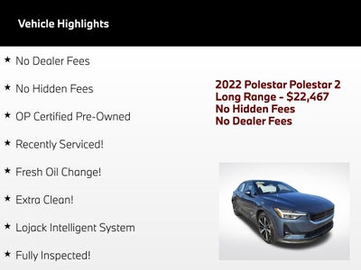 2022 Polestar 2 Long Range Dual Motor