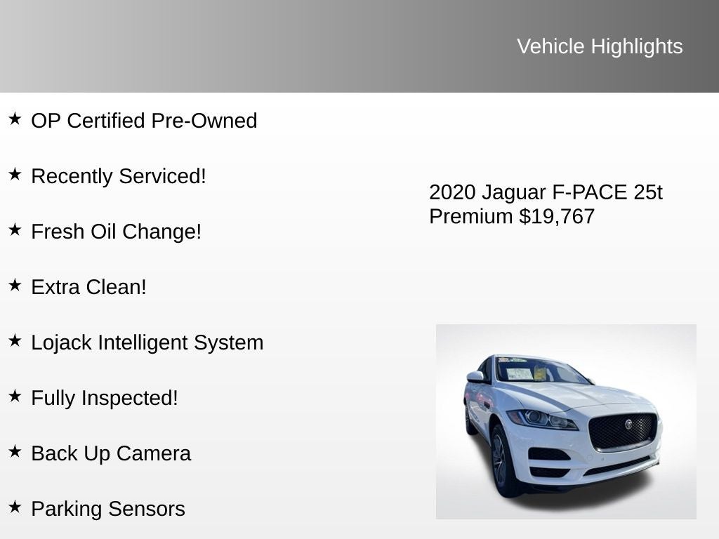 2020 Jaguar F-PACE 25t Premium