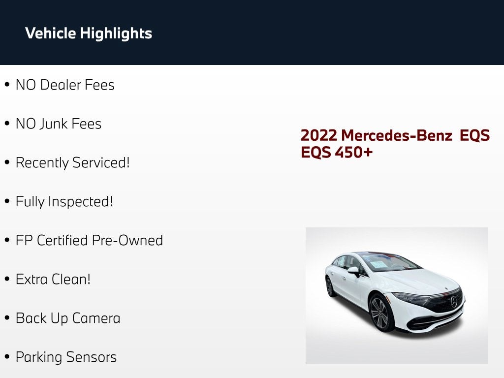 2022 Mercedes-Benz EQS 450 Base
