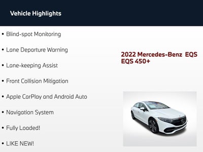 2022 Mercedes-Benz EQS 450 Base