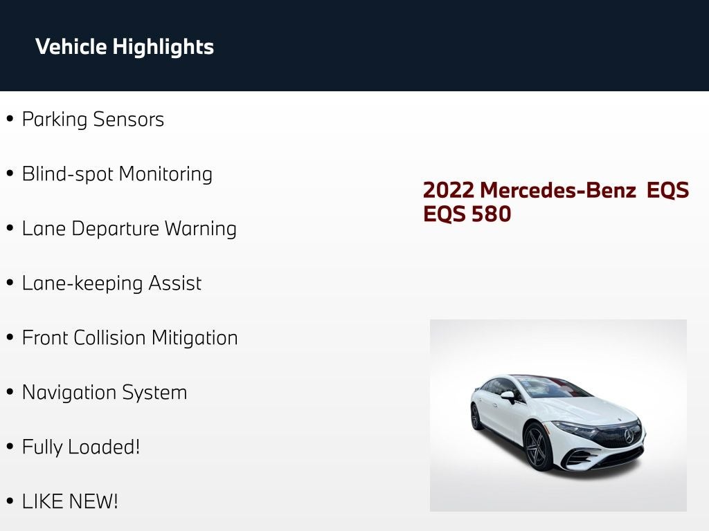 2022 Mercedes-Benz EQS 580 4MATIC®