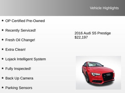 2016 Audi S5 3.0T Prestige quattro
