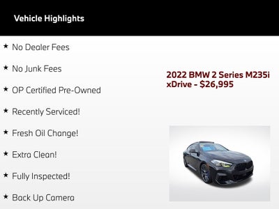 2022 BMW 2 Series M235i xDrive