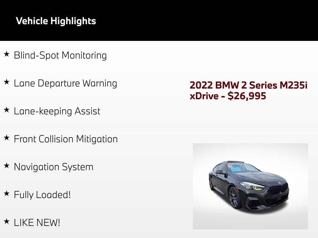 2022 BMW 2 Series M235i xDrive