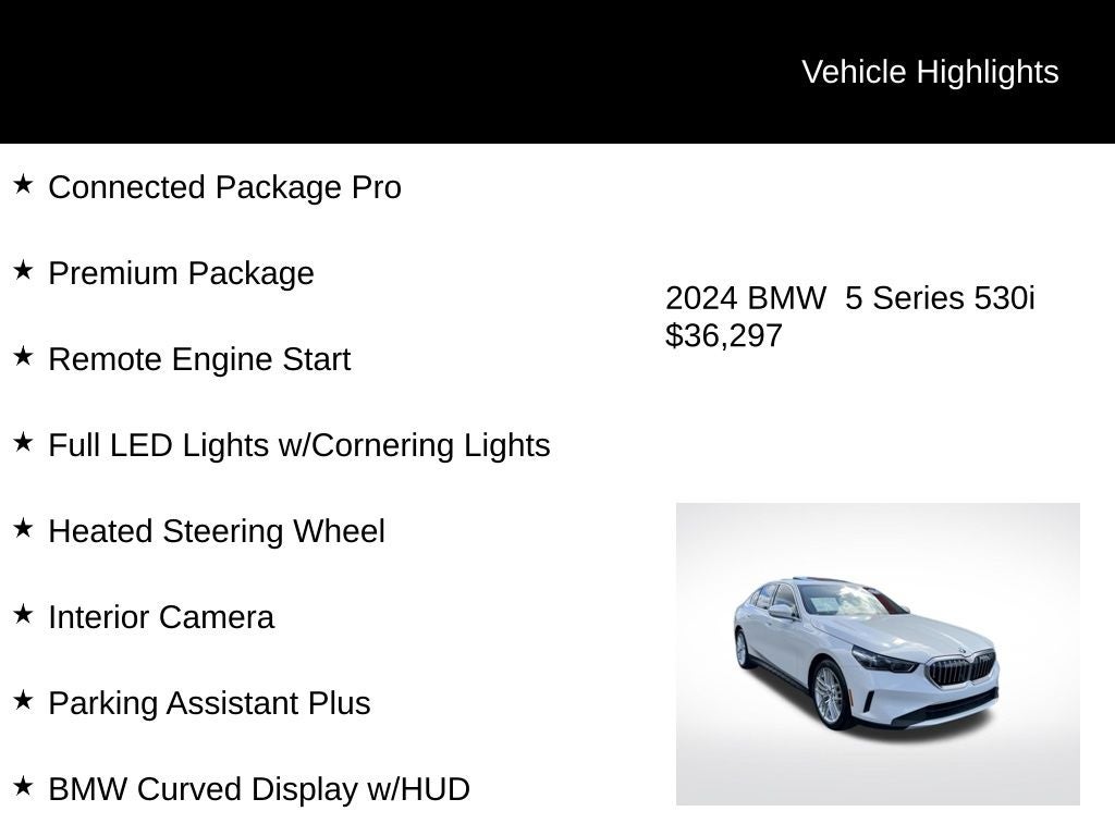 2024 BMW 5 Series 530i