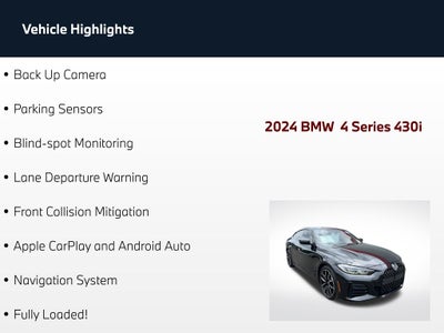 2024 BMW 4 Series 430i Gran Coupe