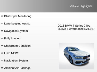 2018 BMW 7 Series 740e xDrive iPerformance