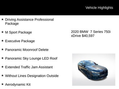 2020 BMW 7 Series 750i xDrive