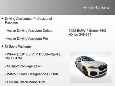 2022 BMW 7 Series 750i xDrive