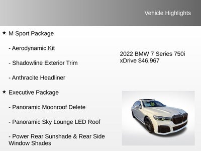 2022 BMW 7 Series 750i xDrive