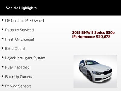 2019 BMW 5 Series 530e iPerformance
