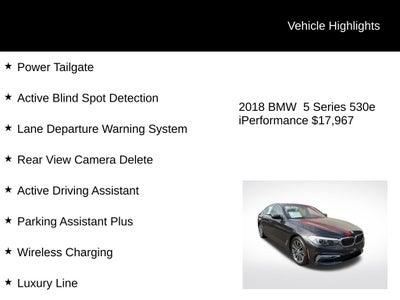 2018 BMW 5 Series 530e iPerformance