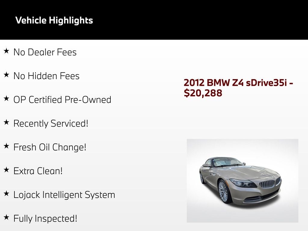 2012 BMW Z4 sDrive35i