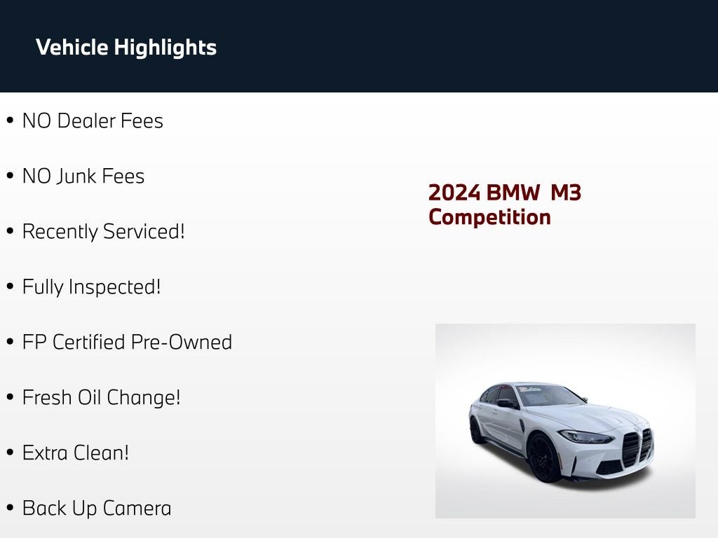 2024 BMW M3 Competition