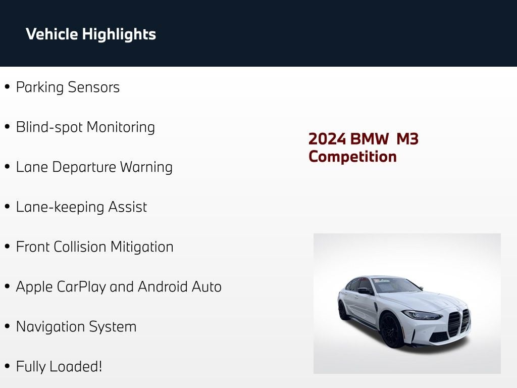 2024 BMW M3 Competition