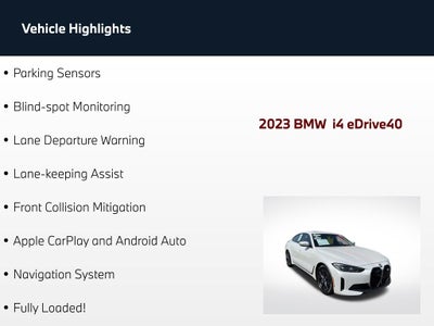 2023 BMW i4 eDrive40