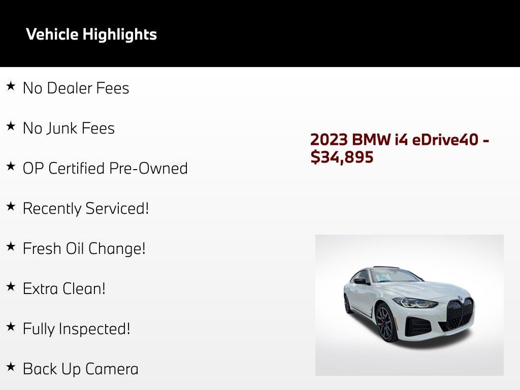 2023 BMW i4 eDrive40