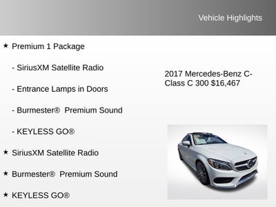 2017 Mercedes-Benz C-Class C 300