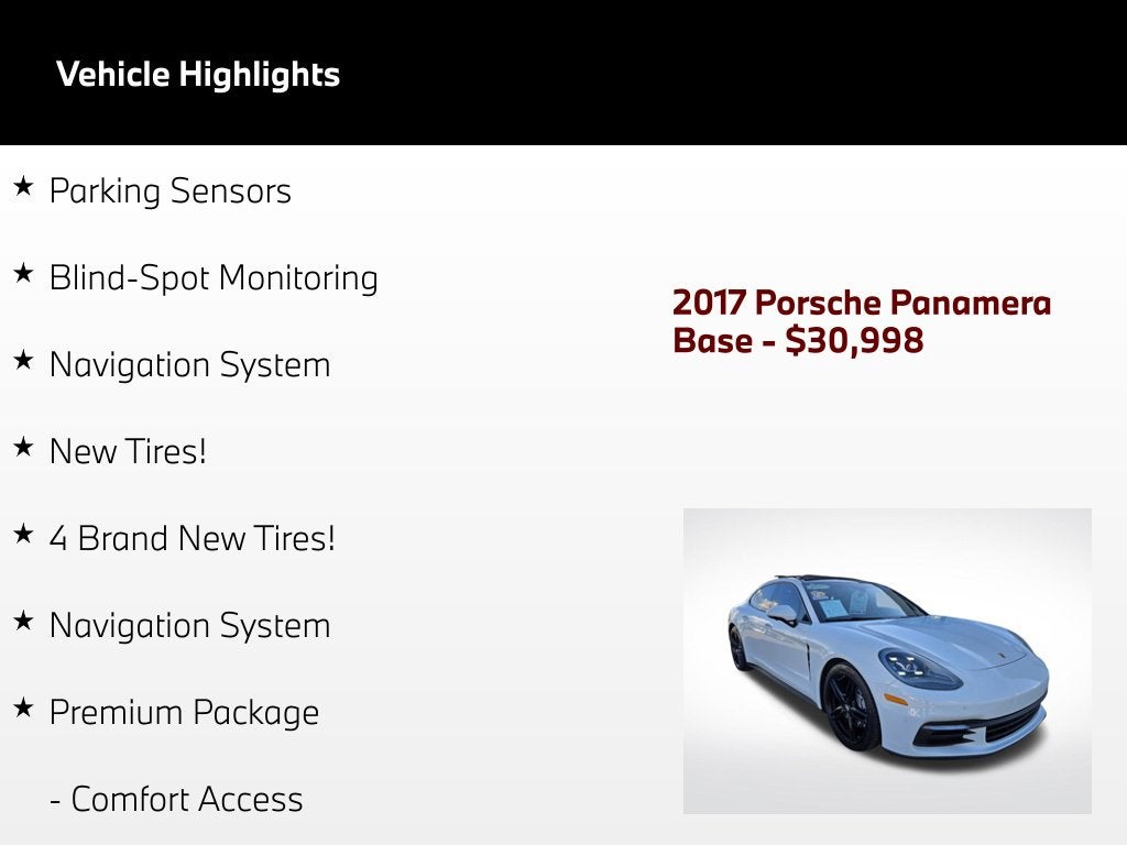 2017 Porsche Panamera Base