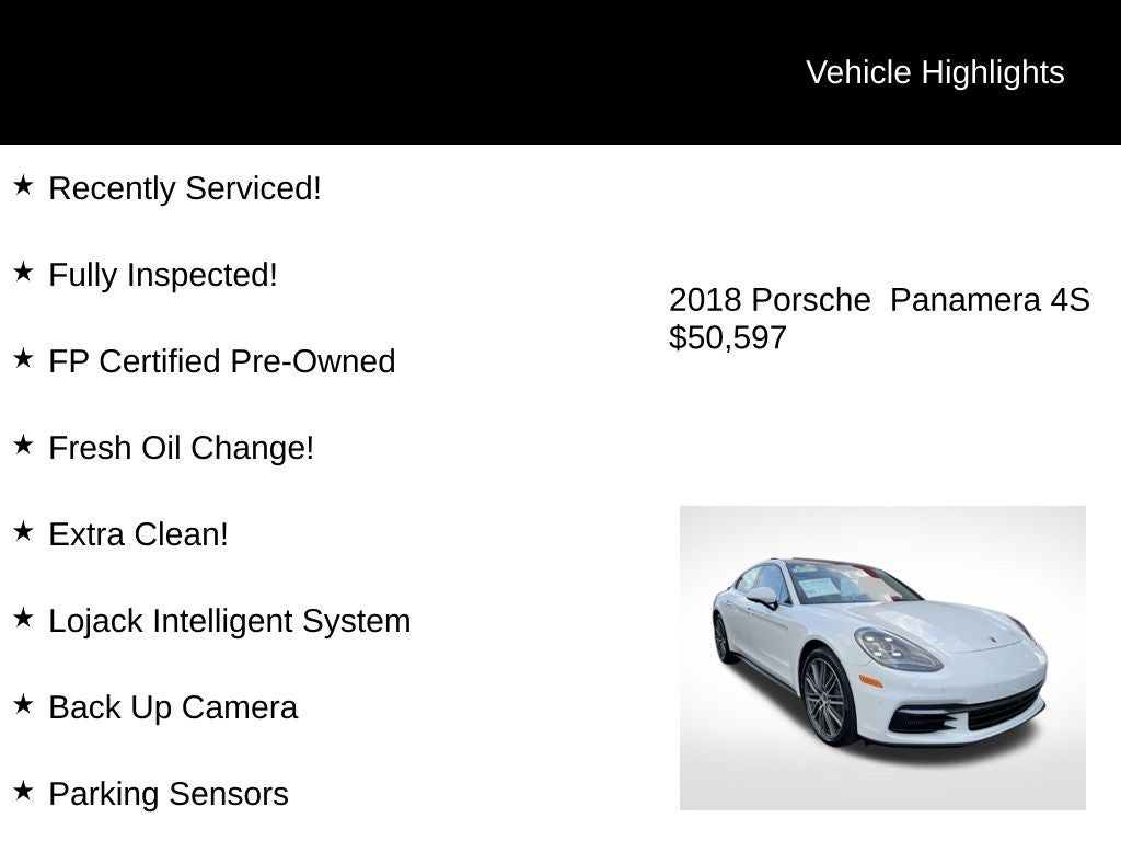 2018 Porsche Panamera 4S