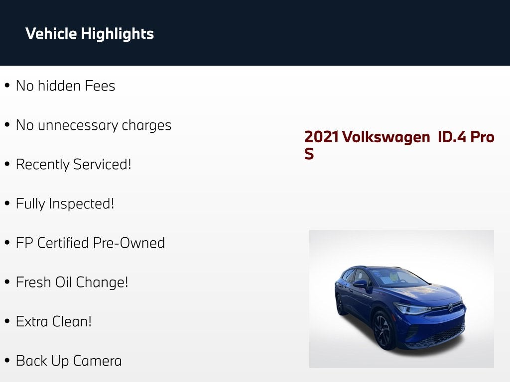 2021 Volkswagen ID.4 Pro S
