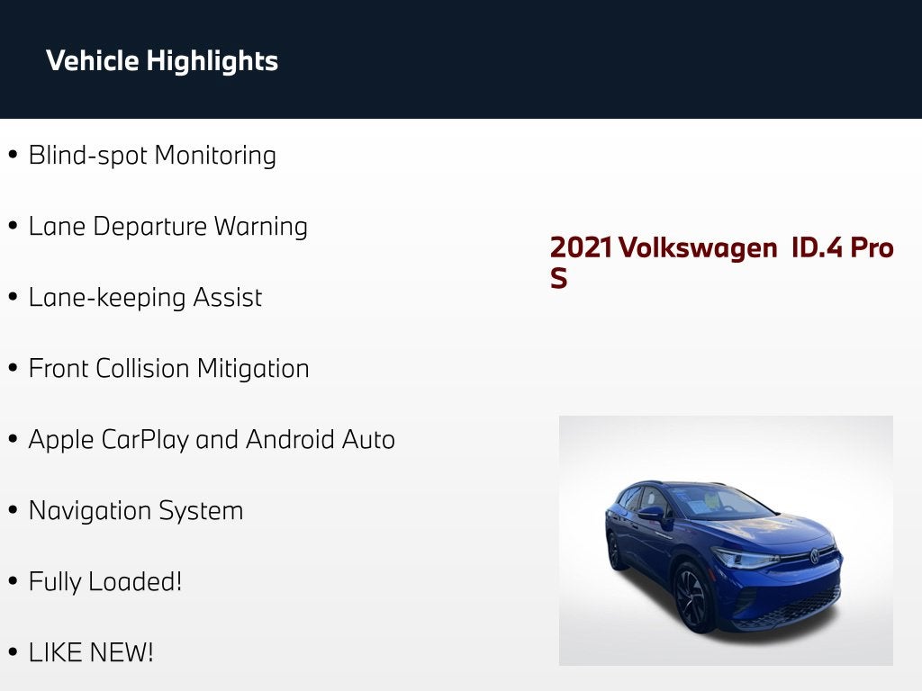 2021 Volkswagen ID.4 Pro S