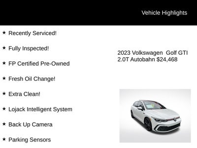 2023 Volkswagen Golf GTI Autobahn