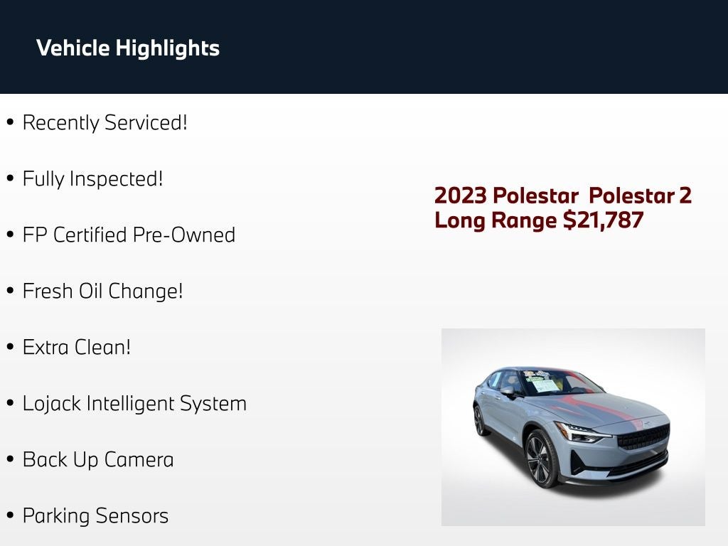 2023 Polestar 2 Long Range Single Motor