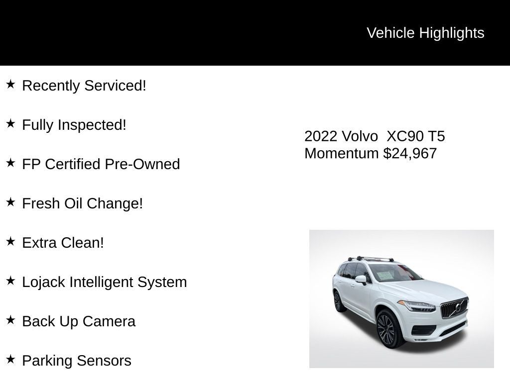 2022 Volvo XC90 T5 Momentum