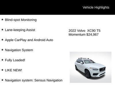 2022 Volvo XC90 T5 Momentum