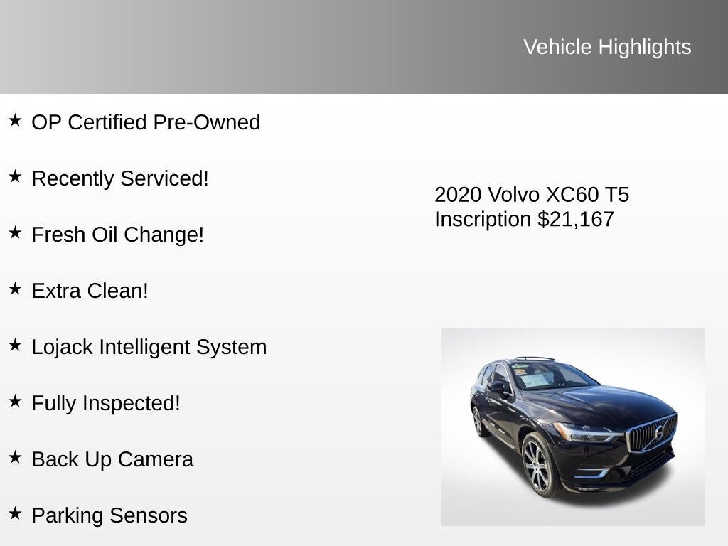 2020 Volvo XC60 T5 Inscription