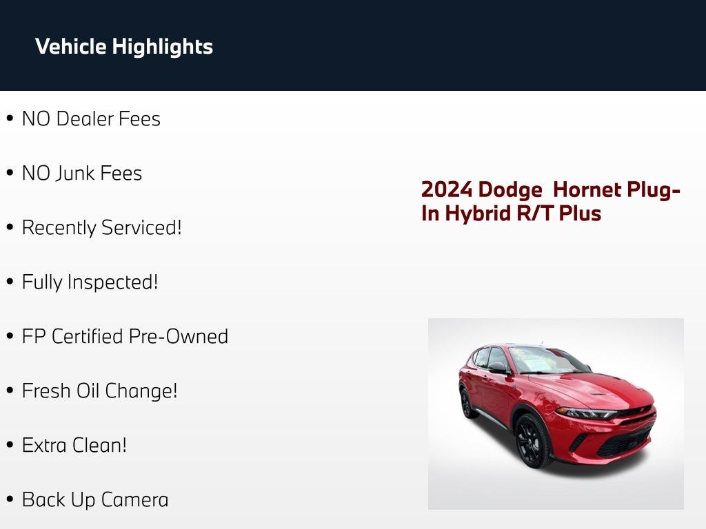 2024 Dodge Hornet R/T Plus
