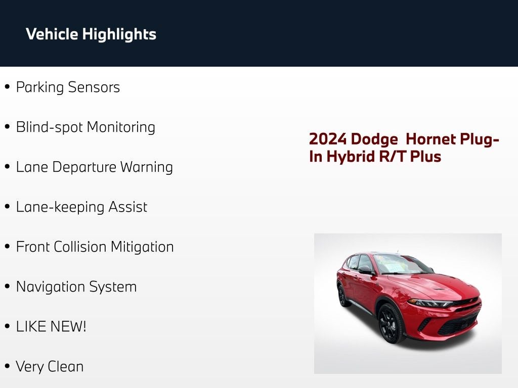 2024 Dodge Hornet R/T Plus