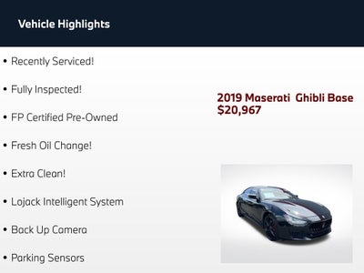 2019 Maserati Ghibli Base